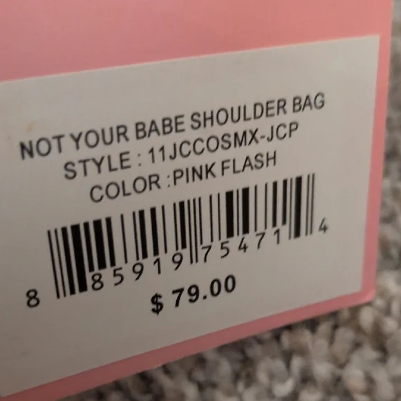 Nwt Juicy Couture Hot Pink Shoulder Bag with Gold Chain - Picture 4 of 16